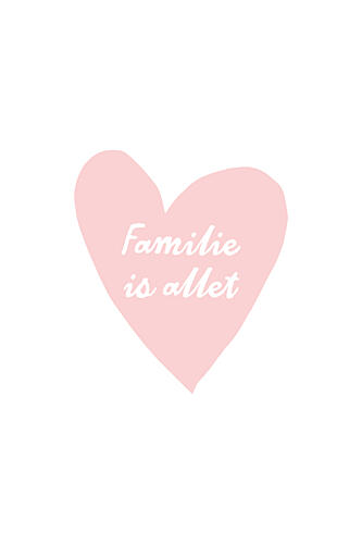 Family Heart Message Art Print by Treechild