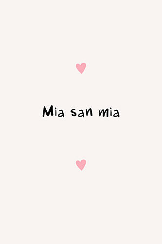 Mia San Mia Hearts Minimaliste reproduction