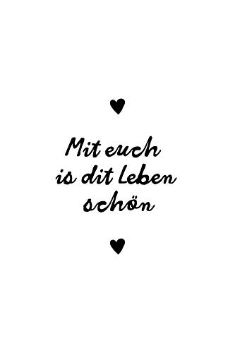 Beautiful Life German Quote Art Print