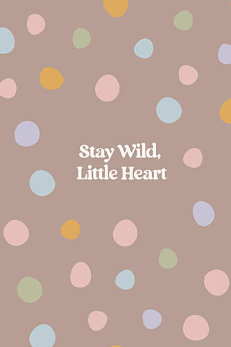 Polka Dot Wild Heart Art Print