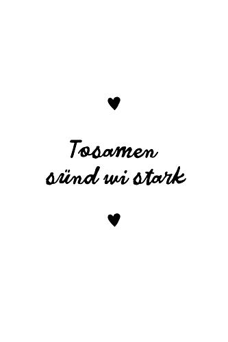Together Strong Hearts Art Print
