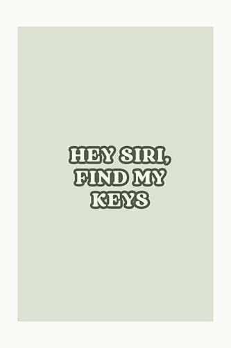 Hey Siri Find My Keys Enseignes reproduction