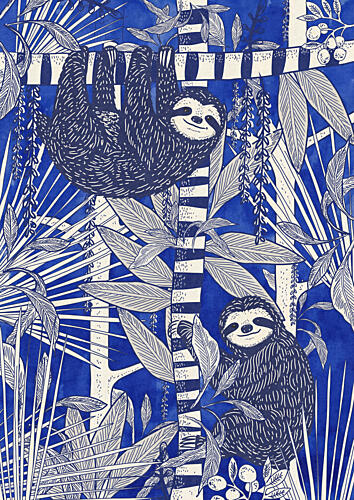 Happy Jungle Sloths Animaux reproduction