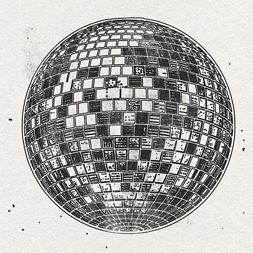 Retro Disco Ball Art Print