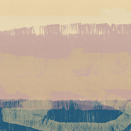 Serene Layered Landscape Art Print