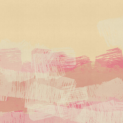 Soft Pink Abstract Landscape Art abstrait reproduction