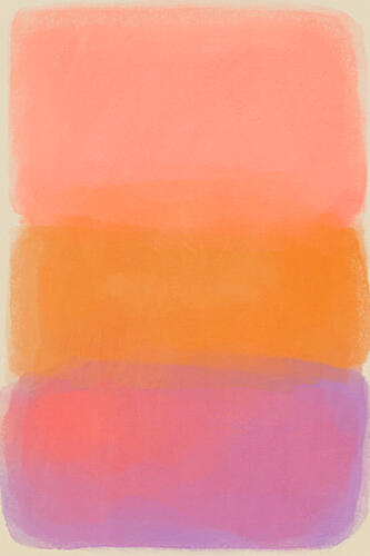 Vibrant Color Blocks Aquarelle reproduction