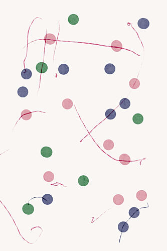 Abstract Dots and Lines Art Print