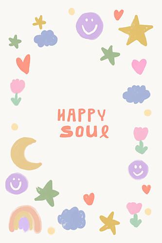 Cute Happy Soul Art Print