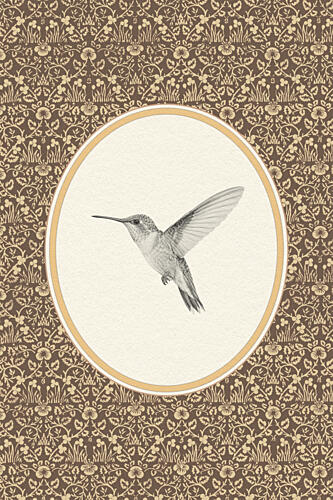Graceful Hummingbird Pattern Animaux reproduction