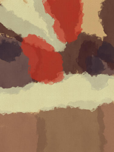 Warm Abstract Strokes Art abstrait reproduction