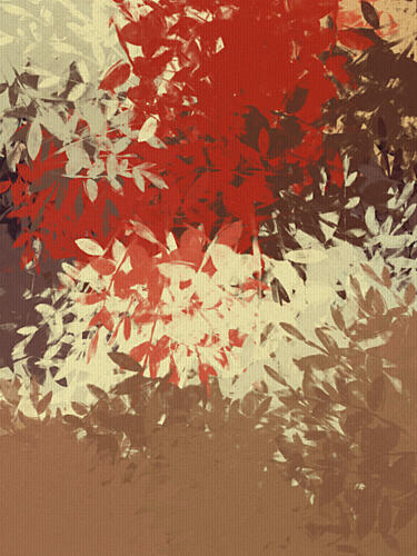 Abstract Autumn Leaves Impressionniste reproduction