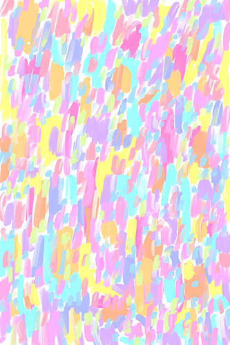 Vibrant Pastel Strokes Art abstrait reproduction