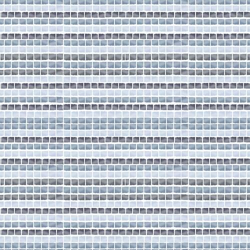 Subtle Blue Gray Mosaic Art Print by Aliya Putrus