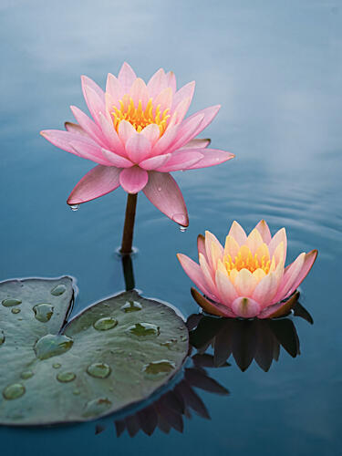 Serene Water Lilies Art Print