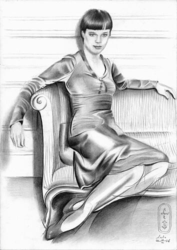 Elegant Woman Posing Mode reproduction