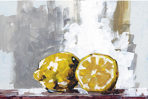 Fresh Cut Lemons Impressionniste reproduction