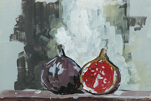 Painterly Figs Still Life Impressionniste reproduction