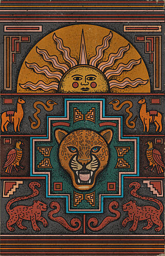 Andean Jaguar Sun God Art Print by Nicholas