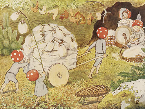 Tomtebobarnen Cotton 1937 Art Print
