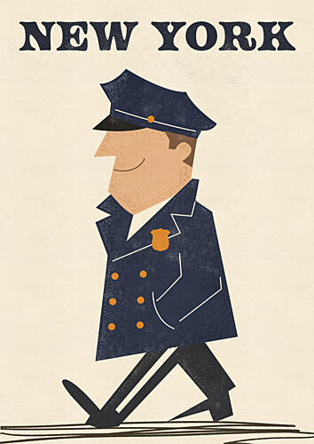 Retro New York Police Voyage reproduction