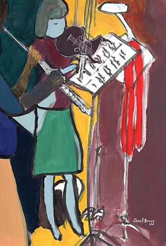 Abstract Violin Melody Art Print