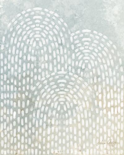 Gentle Arc Pattern Art Print by Julia Cheney