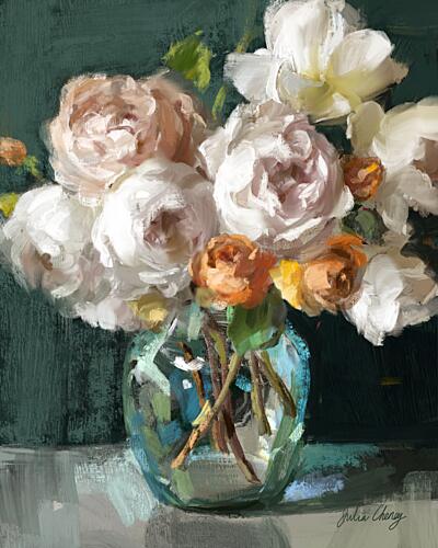 Soft Floral Still Life Art Print