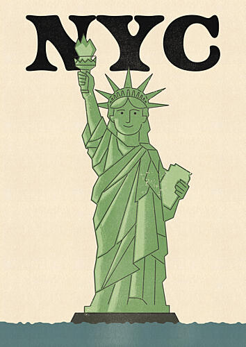 Lady Liberty Nyc Voyage reproduction