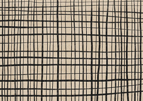 Hand Drawn Grid Art abstrait reproduction