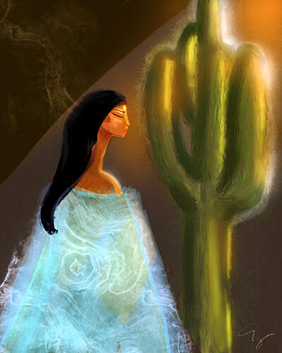 Spiritual Desert Glow Fantastique reproduction