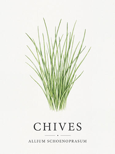 Fresh Chives Botanical Alimentation reproduction