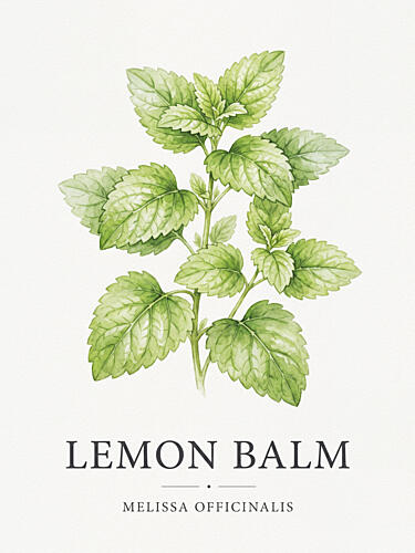 Lemon Balm Botanical Alimentation reproduction