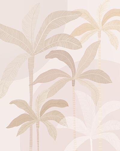 Serene Palm Oasis Toile murale reproduction