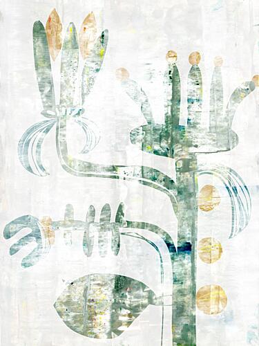 Green Gold Botanicals Art Print by Annick