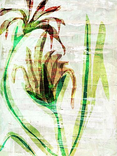 Layered Garden Blooms Art Print by Annick