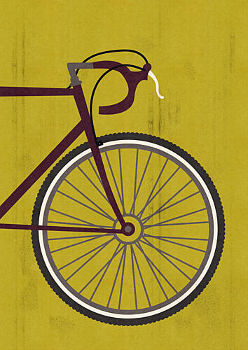 Classic Bicycle Style Art Print by Nicholas