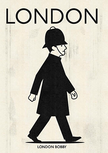 Iconic London Bobby Art Print
