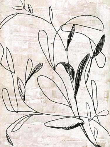 Botanical Line Drawing Art Print by Annick
