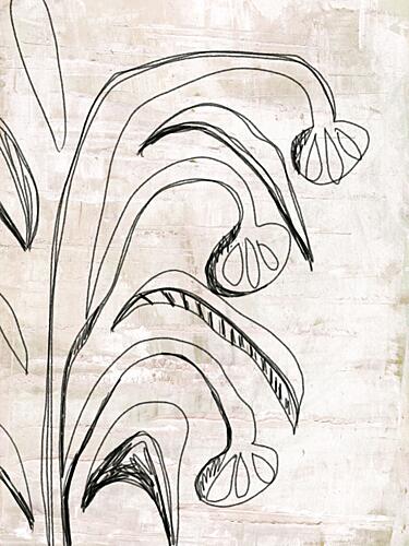 Organic Line Botanicals Art nouveau reproduction