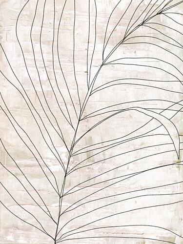 Minimalist Botanical Lines Art Print by Annick
