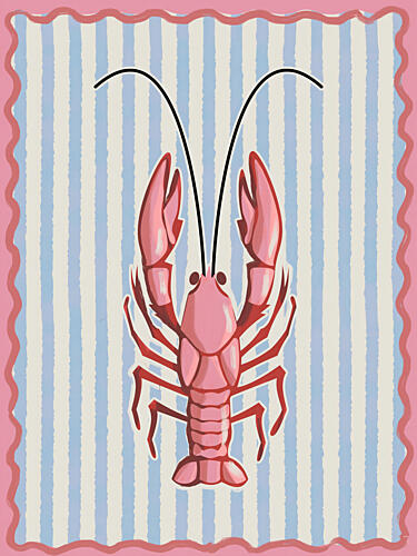 Coastal Pink Lobster Océan reproduction