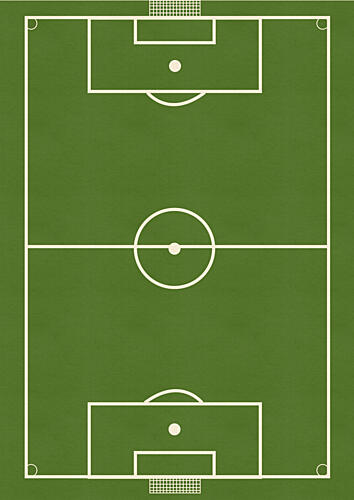 Green Soccer Field Art Print