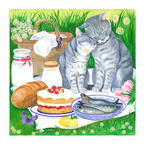 Loving Cats Picnic Alimentation reproduction