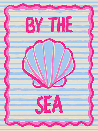 By the Sea Shell Art Print by Emanuela Carratoni
