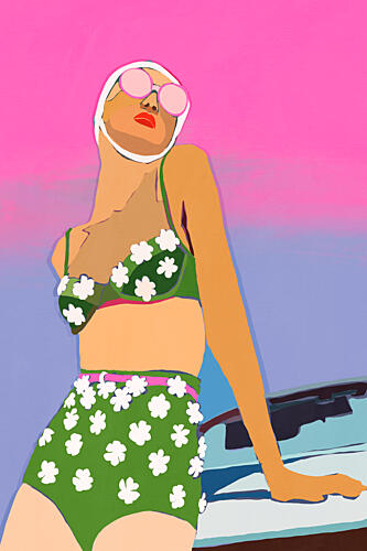Retro Summer Glamour Mode reproduction