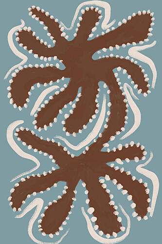 Organic Ocean Shapes Océan reproduction
