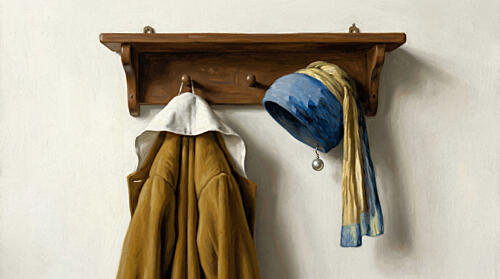 Classic Turban and Coat Art Print by Marja van den Hurk