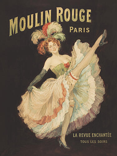 Parisian Can-Can Dancer Art Print