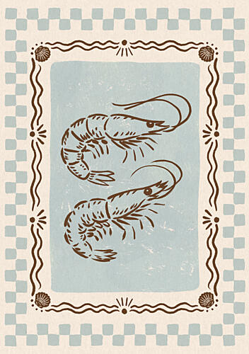 Rustic Shrimp Duo Campagne reproduction